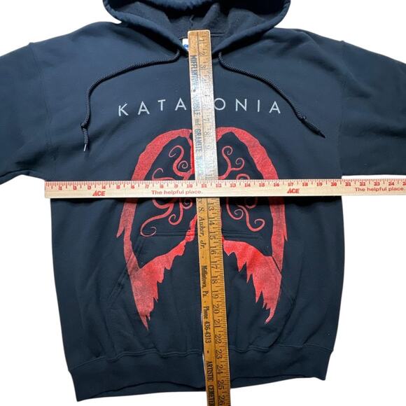 Rare Vintage Katatonia Unfurl 2009 Metal Band Tour Zip Hoodie Size Large - Picture 3 of 4